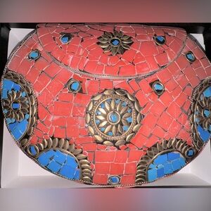 NWOT Brand New RAMLA Handmade Mosaic Tile Bag